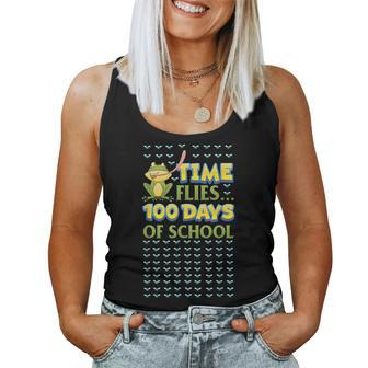 Time Flies Frog 100 Days Of School Teacher Child Women Tank Top | Mazezy
