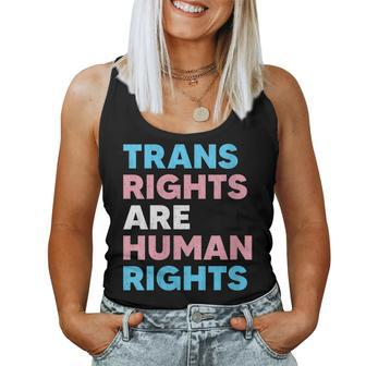 Womens Trans Right Are Human Rights Transgender Lgbtq Pride Women Tank Top | Mazezy