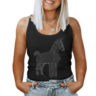 Trojan Horse Greek Ancient History Women Tank Top | Mazezy