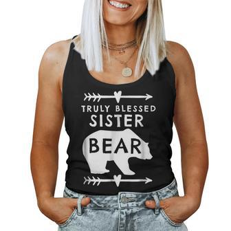 Truly Blessed Sister Bear For Sister Women Tank Top | Mazezy