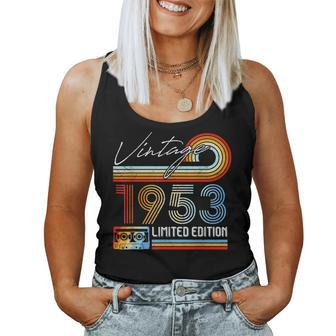 Turning 70 Men Vintage 1953 Limited Edition 70Th Birthday Women Tank Top Basic Casual Daily Weekend Graphic - Seseable