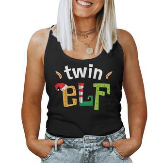 Twin Elf Brother Sister Elves Squad Matching Family Women Tank Top | Mazezy