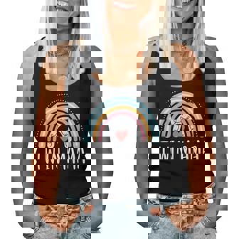 Twin Mama Gifts For Women Funny Mom Of Two Rainbow Women Tank Top Basic Casual Daily Weekend Graphic - Thegiftio UK