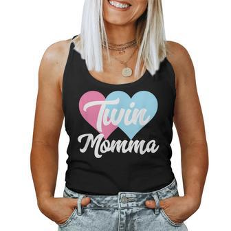 Twin Momma - Mothers Day Fraternal Twins Mom Gift Women Tank Top Basic Casual Daily Weekend Graphic - Thegiftio UK