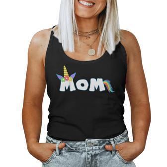 Unicorn Birthday Girl Shirt Mom Mommy Tee Women Tank Top | Mazezy