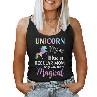 Womens Unicorn Mom Like A Regular Mom Birthday Women Tank Top | Mazezy