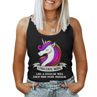 Unicorn Wife Gift Magical Women Women Tank Top Basic Casual Daily Weekend Graphic - Seseable