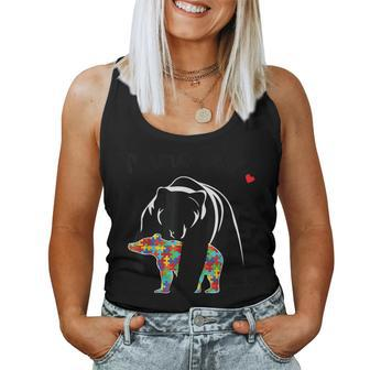 Unisex T Shirt Mama Bear With Color Baby For Mathers Day Women Tank Top | Mazezy