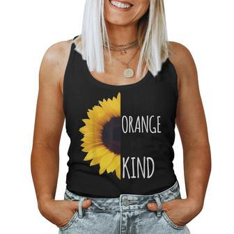Unity Day Orange Sunflower Anti Bullying And Be Kind Women Tank Top | Mazezy DE
