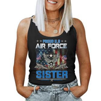 Us Air Force Proud Sister Proud Air Force Sister Mother Women Tank Top | Mazezy