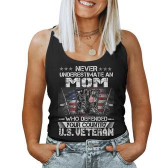 Us Veteran Mom Veterans Day Us Patriot Patriotic Women Tank Top Basic Casual Daily Weekend Graphic - Seseable