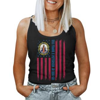 Uss Frank E Petersen Jr Ddg-121 Guided Missile Destroyer Women Tank Top Basic Casual Daily Weekend Graphic - Seseable