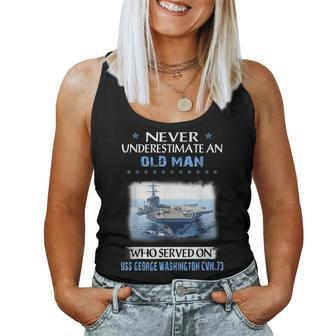 Uss George Washington Cvn-73 Veterans Day Christmas Women Tank Top Basic Casual Daily Weekend Graphic - Seseable