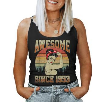Vintage 1953 Made In 1953 70Th Birthday 70 Years Old Women Tank Top | Mazezy