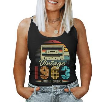 Vintage 1963 Limited Edition 60Th Birthday Music Cassette Women Tank Top | Mazezy