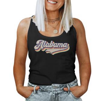 Vintage Alabama Retro Sports Gifts Women Men Girls Boys Women Tank Top Basic Casual Daily Weekend Graphic - Seseable