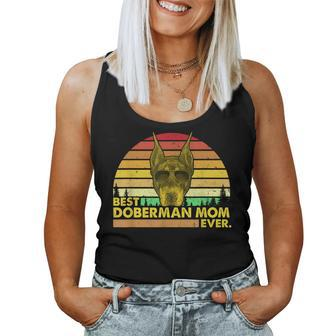 Vintage Best Doberman Mom Ever Dog Mommy Mother Women Tank Top | Mazezy