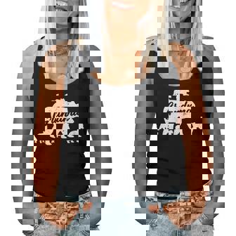 Vintage Grandma Bear With 5 Cub Mothers Day Women Tank Top Basic Casual Daily Weekend Graphic - Thegiftio