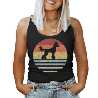 Vintage Retro Chinese Crested Dog Mom Dad Cute Dog Lover Women Tank Top | Mazezy