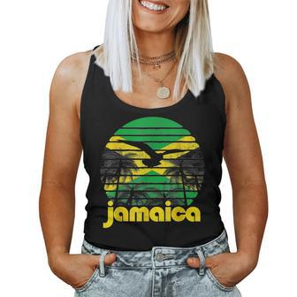 Vintage Retro Jamaica Flag Jamaican 70S 80S Men Women Women Tank Top Basic Casual Daily Weekend Graphic - Seseable