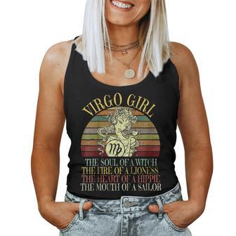 Virgo Girl Zodiac T Shirt August & September Birthday Women Women Tank Top | Mazezy