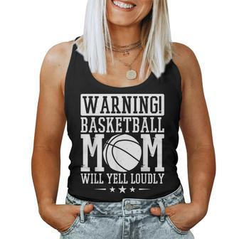Warning Basketball Mom Will Yell Loudly Basketball Fan Women Tank Top Basic Casual Daily Weekend Graphic - Thegiftio UK
