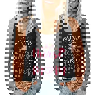 Women My Favorite Rn Nurse Calls Me Mom Mothers Day Daughter Women Tank Top Basic Casual Daily Weekend Graphic - Thegiftio
