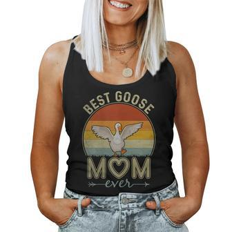 Womens Best Goose Mom Ever Retro Design Cute Mom Mothers Day Women Tank Top Basic Casual Daily Weekend Graphic - Thegiftio UK