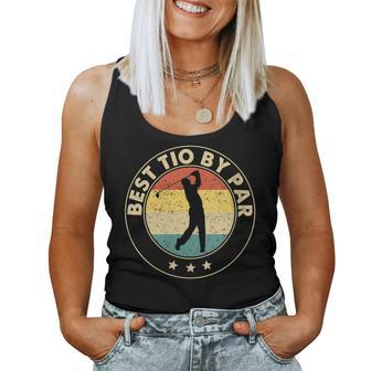 Womens Best Tio By Par Funny Golf Fathers Day Gift Vintage Women Tank Top Basic Casual Daily Weekend Graphic - Thegiftio UK