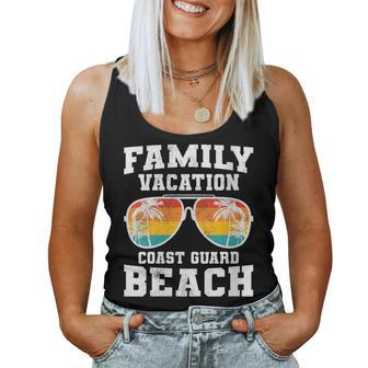 Womens Family Vacation Coast Guard Beach Summer Sunglasses Holiday Women Tank Top Basic Casual Daily Weekend Graphic - Seseable
