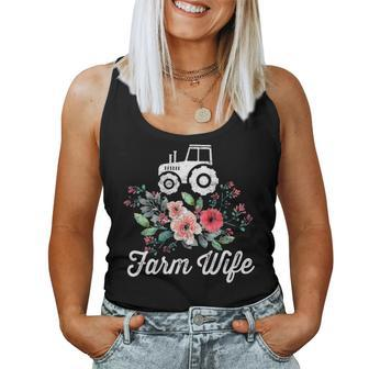 Womens Farm Wife Farmers Wife Gifts Farmer Farming Tractor Women Tank Top Basic Casual Daily Weekend Graphic - Seseable