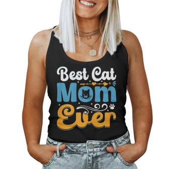 Womens Funny Cat Best Cat Mom Ever Meow Funny Cat Mothers Day Gifts Women Tank Top Basic Casual Daily Weekend Graphic - Thegiftio UK