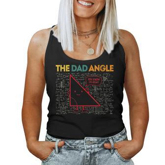 Womens Funny The Dad Angle Geometry Dads Love Math Fathers Day Women Tank Top Basic Casual Daily Weekend Graphic - Thegiftio UK
