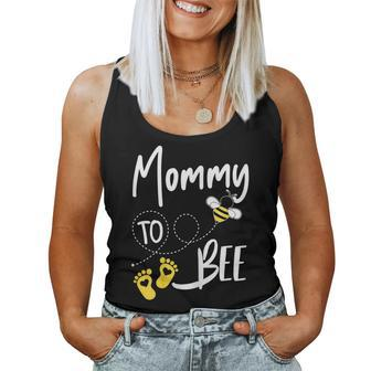 Womens Mommy To Bee Cute Pregnancy Announcement Gift Women Tank Top Basic Casual Daily Weekend Graphic - Seseable