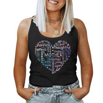 Womens Mother Love Harth Mommy Celebrate Mothers Day In Cute Style Women Tank Top Basic Casual Daily Weekend Graphic - Thegiftio UK