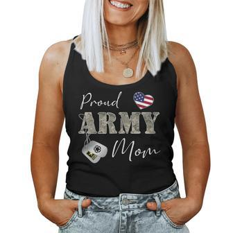 Womens Proud American Army Mom Women Women Tank Top Basic Casual Daily Weekend Graphic - Seseable
