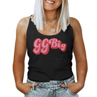 Womens Retro 70S Style Ggbig Reveal Sorority Big Little Sister Women Tank Top Basic Casual Daily Weekend Graphic - Seseable
