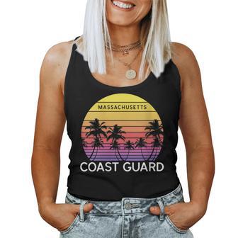 Womens Retro Coast Guard Beach Surf Vintage Palm Venice 70S Women Tank Top Basic Casual Daily Weekend Graphic - Seseable