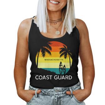 Womens Retro Coast Guard Beach Vintage Surf Palm 70S Venice Women Tank Top Basic Casual Daily Weekend Graphic - Seseable