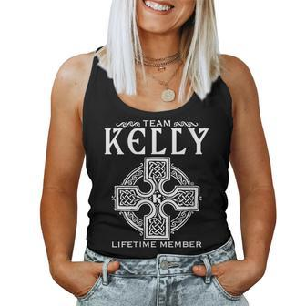 Womens Team Kelly Lifetime Member Gift Proud Irish Surname Women Tank Top Basic Casual Daily Weekend Graphic - Seseable