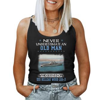 Womens Uss Belleau Wood Lha-3 Veterans Day Father Day Women Tank Top Basic Casual Daily Weekend Graphic - Seseable
