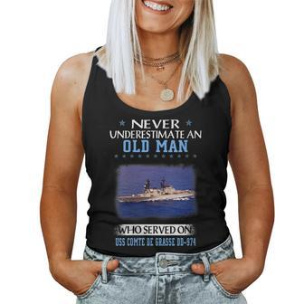 Womens Uss Comte De Grasse Dd-974 Destroyer Class Father Day Women Tank Top Basic Casual Daily Weekend Graphic - Seseable