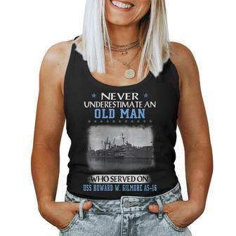 Womens Uss Howard W Gilmore As-16 Veterans Day Father Day Gift Women Tank Top Basic Casual Daily Weekend Graphic - Seseable