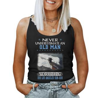 Womens Uss Los Angeles Ssn-688 Submarine Veterans Day Father Day Women Tank Top Basic Casual Daily Weekend Graphic - Seseable