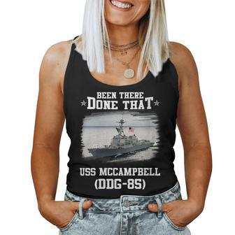 Womens Uss Mccampbell Ddg-85 Veterans Day Father Day Gift Women Tank Top Basic Casual Daily Weekend Graphic - Seseable