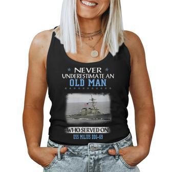 Womens Uss Milius Ddg-69 Destroyer Class Veterans Day Father Day Women Tank Top Basic Casual Daily Weekend Graphic - Seseable