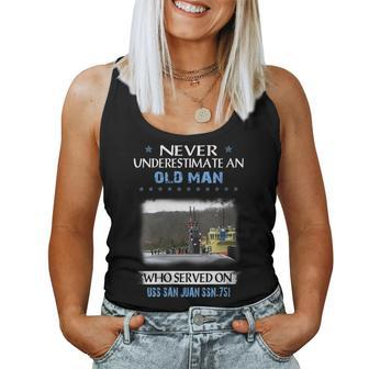 Womens Uss San Juan Ssn-751 Submarine Veterans Day Father Day Women Tank Top Basic Casual Daily Weekend Graphic - Seseable