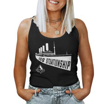 Womens Uss Situationship Complicated Relationship Gift Friendship Women Tank Top Basic Casual Daily Weekend Graphic - Seseable