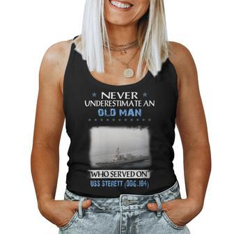 Womens Uss Sterett Ddg-104 Destroyer Class Veterans Day Father Day Women Tank Top Basic Casual Daily Weekend Graphic - Seseable