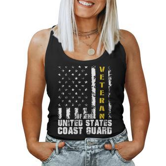 Womens Veteran Of The United States Us Coast Guard Women Tank Top Basic Casual Daily Weekend Graphic - Seseable